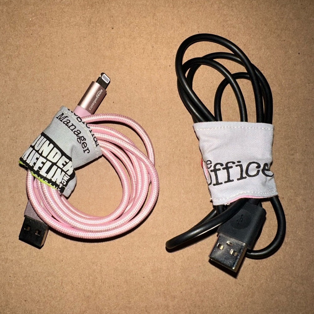 Handmade Cord Savers- Set of 2 The Office theme